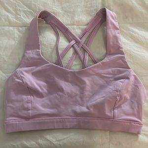 Lululemon Free to be Serene Sports Bra Size 6 in Light Pink